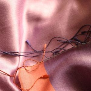 R/S Borderstripe Silk Scarf - Violett